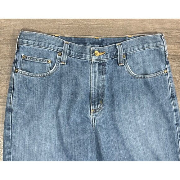 Carhartt Men's Relaxed Jeans - Blue 36x32 - Picture 3 of 9
